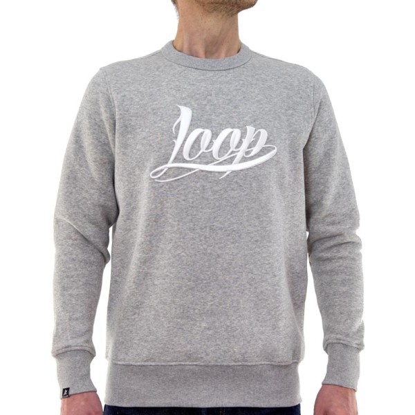 Loopcolors x Wrung - LOOP Crewneck Sweater - Heather Grey