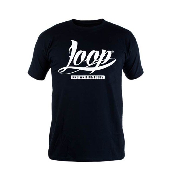 Loopcolors T-Shirt Logo White - Schwarz