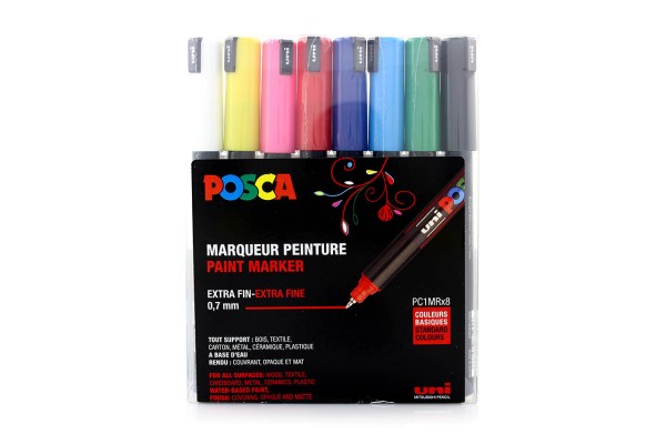 Posca Marker Set PC-1MRx8 Standard Colours