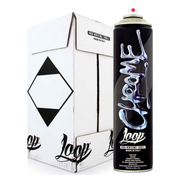 Loopcolors Cans Chrome 600ml BOX - Silber