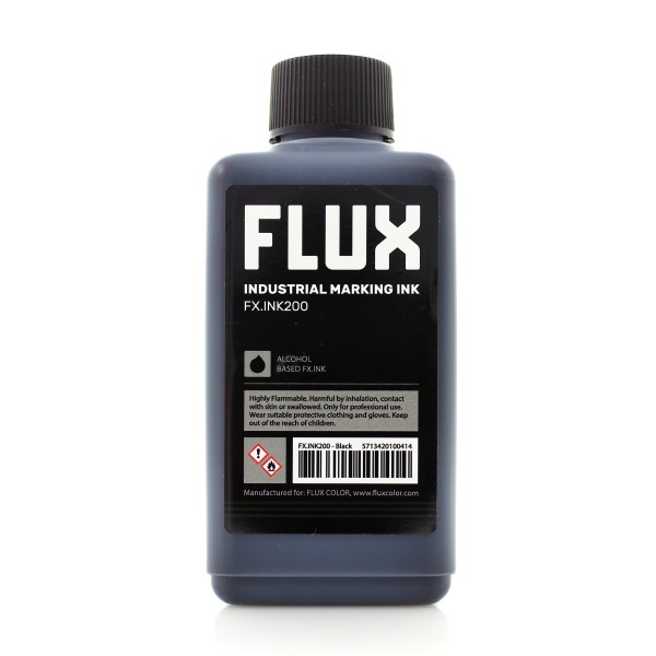 Flux Refill Industrial Marking Ink FX.INK200 - 200ml Black