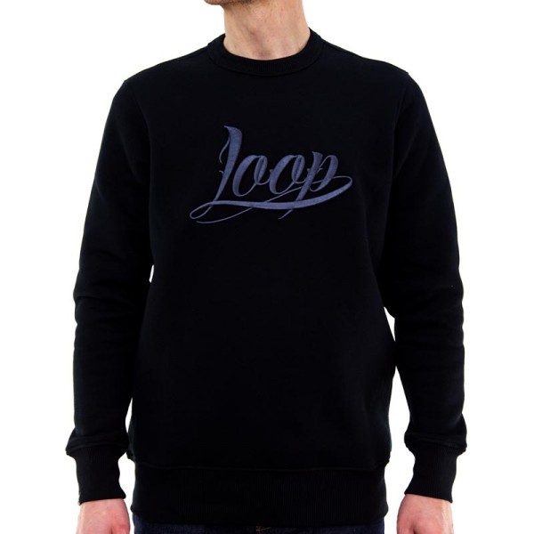 Loopcolors x Wrung - LOOP Crewneck Sweater - Schwarz