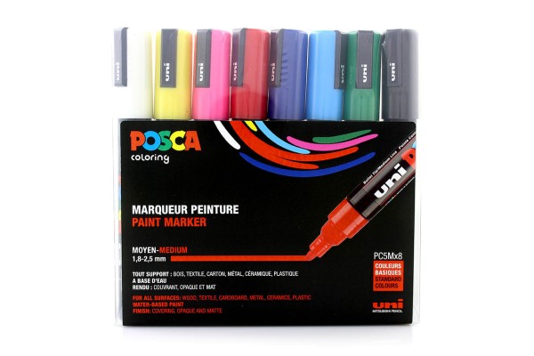 Posca Marker Set PC-5Mx8 Standard Colours