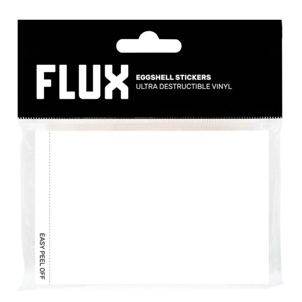 Flux Eggshell Stickers - 50 Stück - Weiss