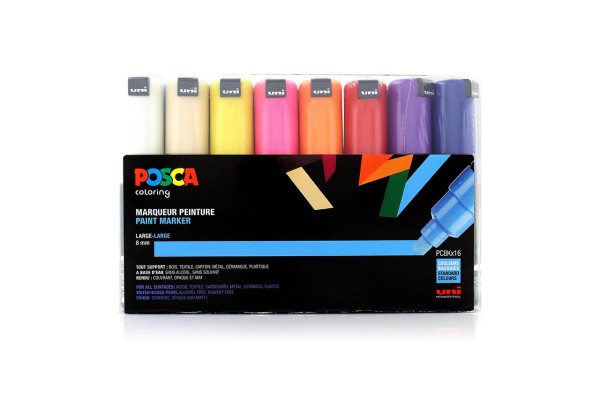 Posca Marker Set PC-8Kx16 Standard Colours
