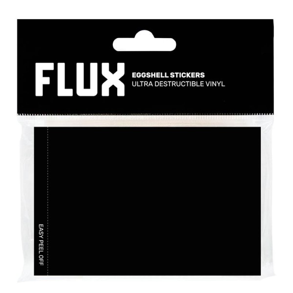 Flux Eggshell Stickers - 50 Stück - Schwarz