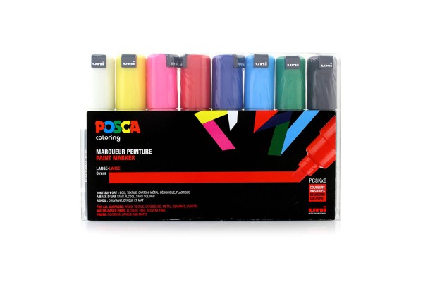 Posca Marker Set PC-8Kx8 Standard Colours