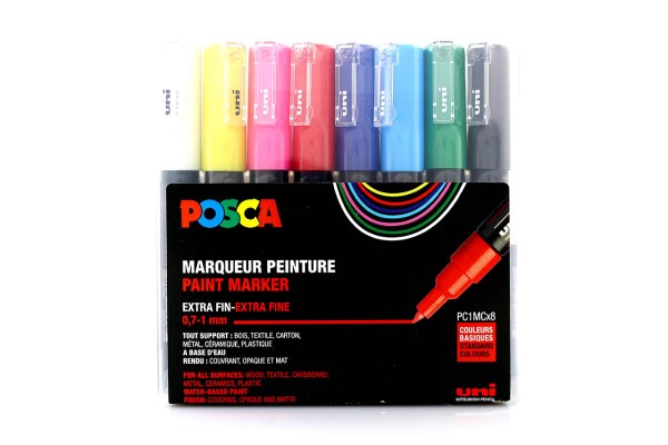 Posca Marker Set PC-1Mx8 Standard Colours